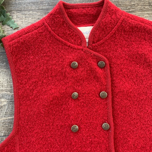 Vintage Ann Wi Red Vest - Picture 2 of 8